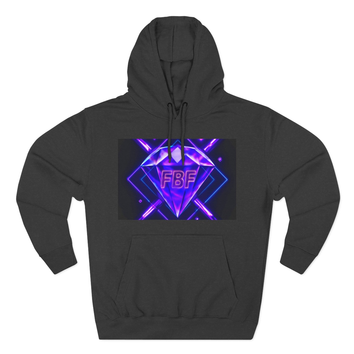 Futuristic Neon Fleece Hoodie, Stylish Sweatshirt, Vibrant Graphic Pullover, Perfect Gift for Tech Lovers, Unique Streetwear
