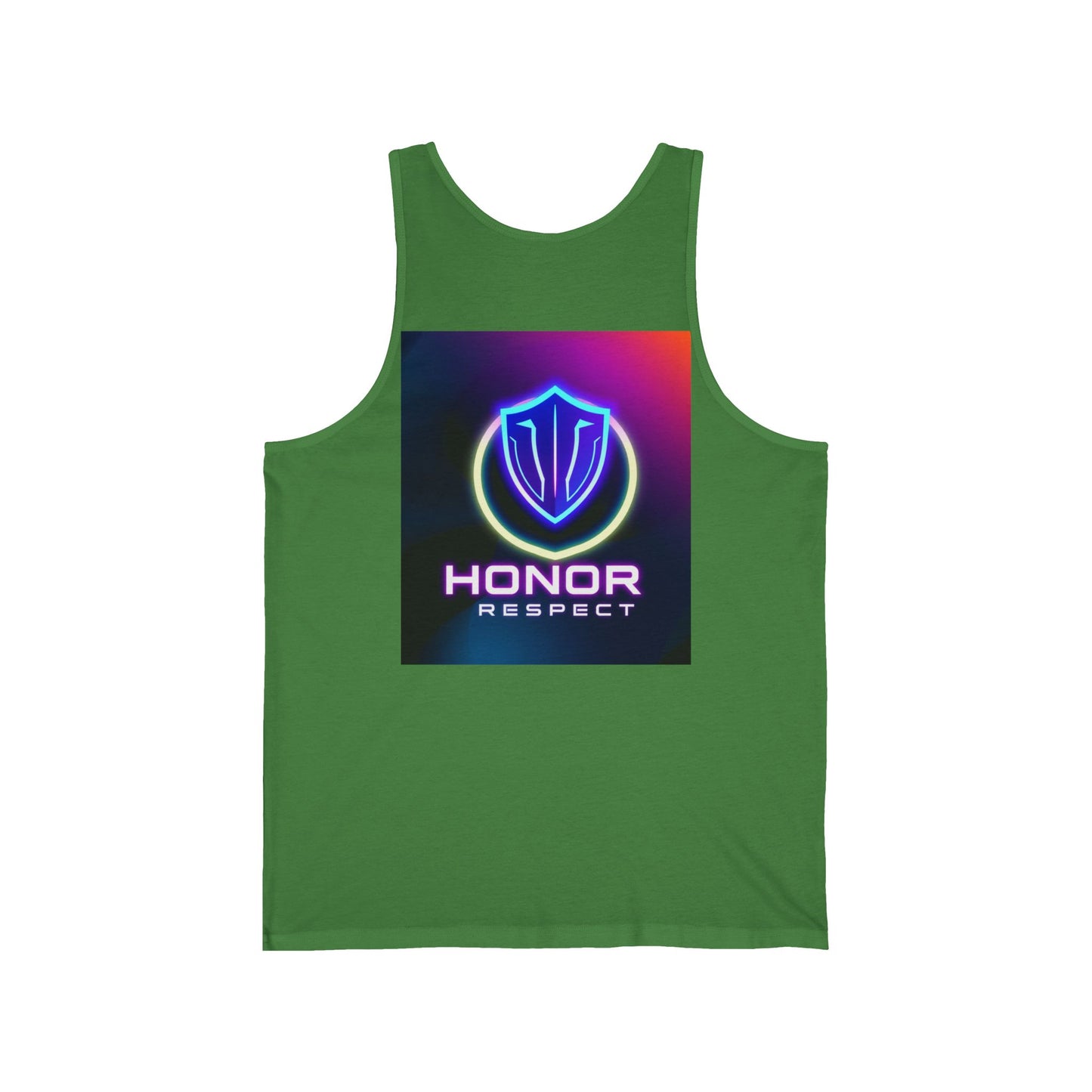 Neon Graphic Tank Top, Inspiring Workout Apparel, Unisex Jersey Tank, Perfect Summer Wear, Motivational Fitness Gift, Integrity Honor [...]