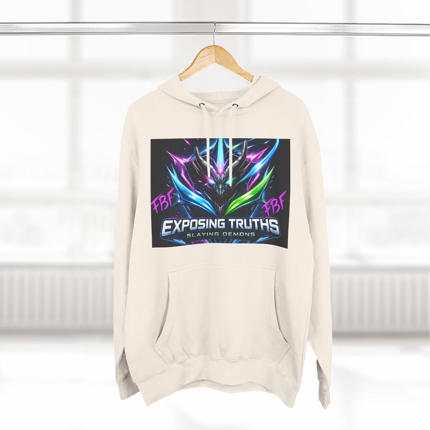 Three-Panel Fleece Hoodie