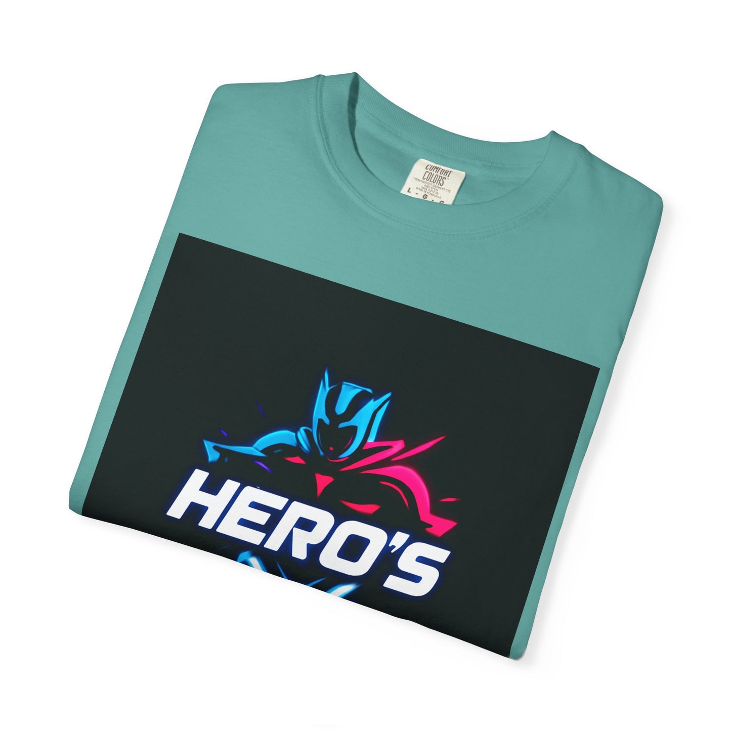Hero's Unisex Garment-Dyed T-shirt, Casual Tee, Perfect for Gifting, Comic Fans, Hero Celebrations, Graphic Tee, Everyday Wear