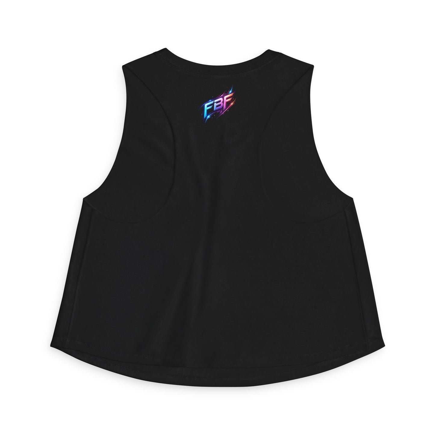 Crop Top — "Blood Sweat and Tears" Fitness Graphic Tank for Women