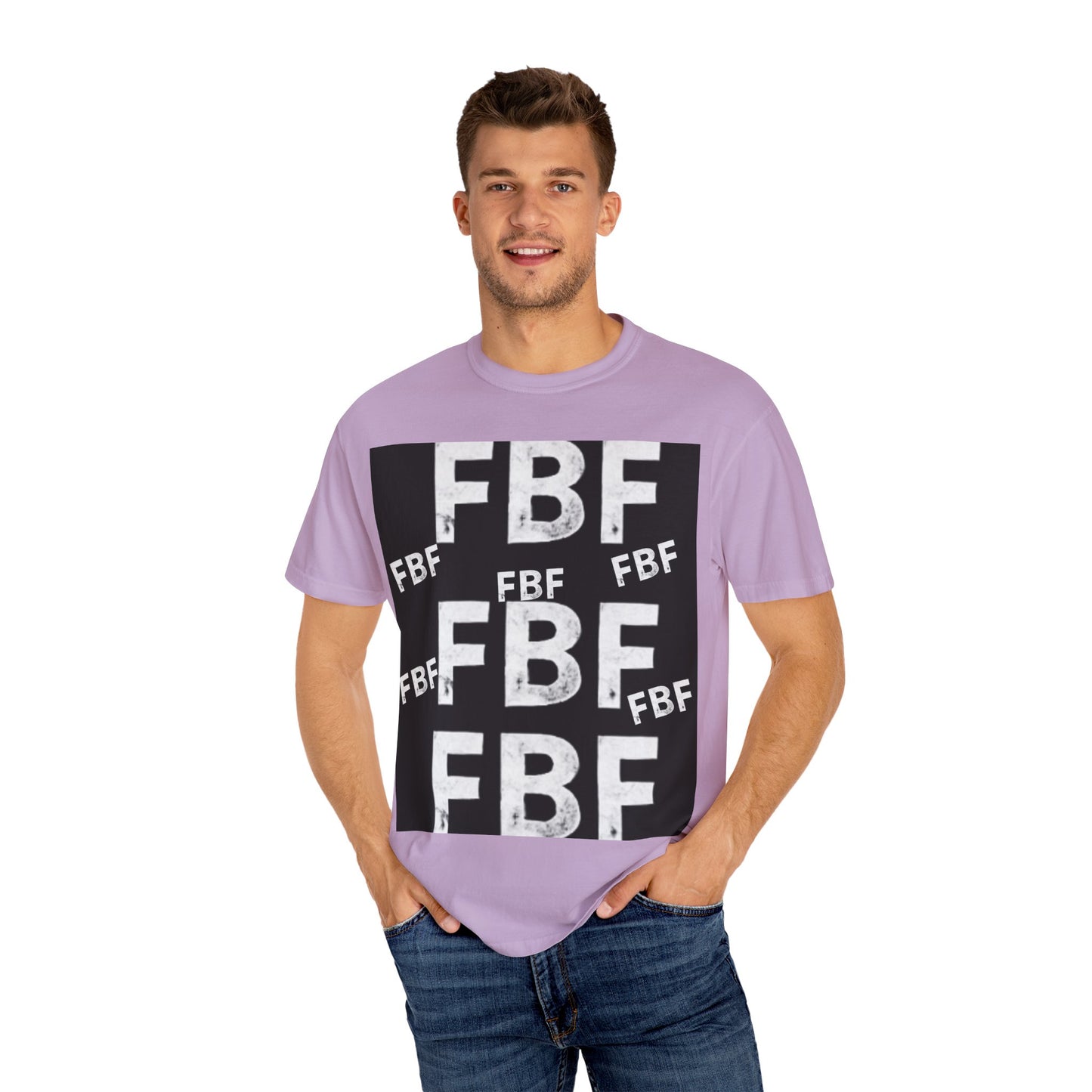 FBF Garment-Dyed Unisex T-shirt, Casual Wear, Graphic Tee, Street Style, Gift for Friends, All Occasions