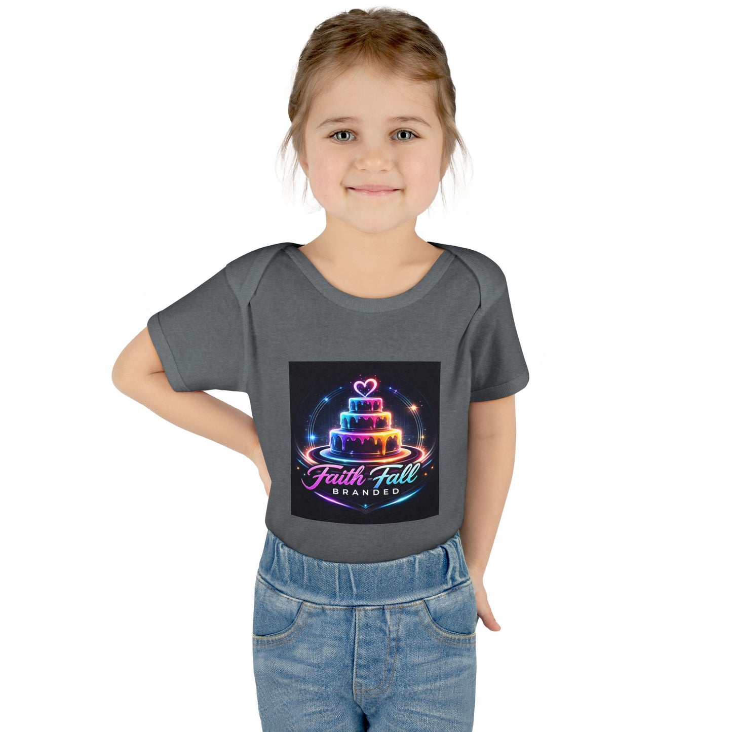 Infant Bodysuit — Neon Cake 'Faith, Fall, Brander' Baby Onesie