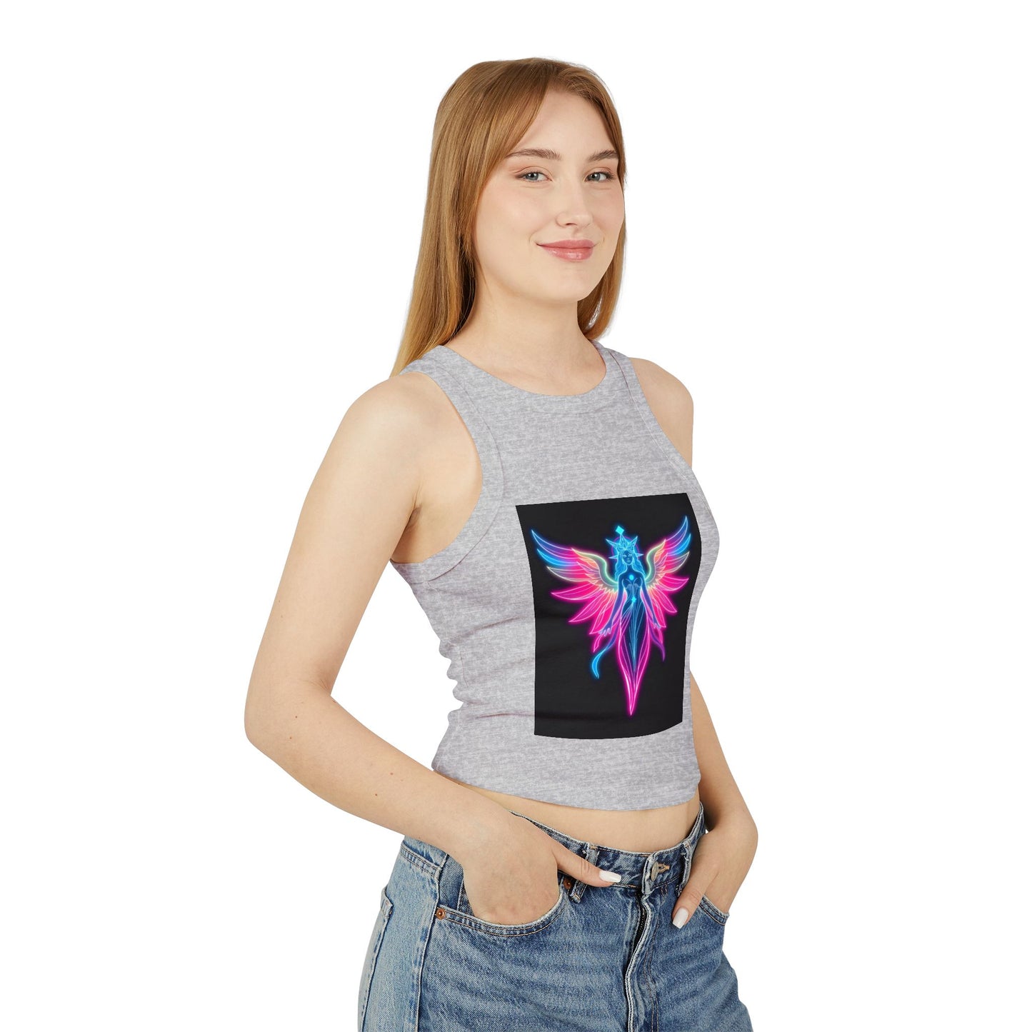 Women's Micro Rib Racer Tank Top