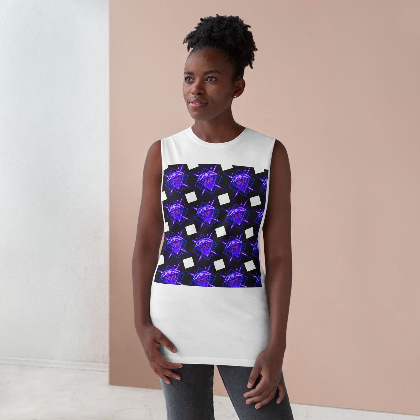 Unisex Graphic Tank Top, Trendy Summer Wear, Perfect for Festivals, Casual Outings, Vibrant Pattern Top, Comfortable Everyday Style