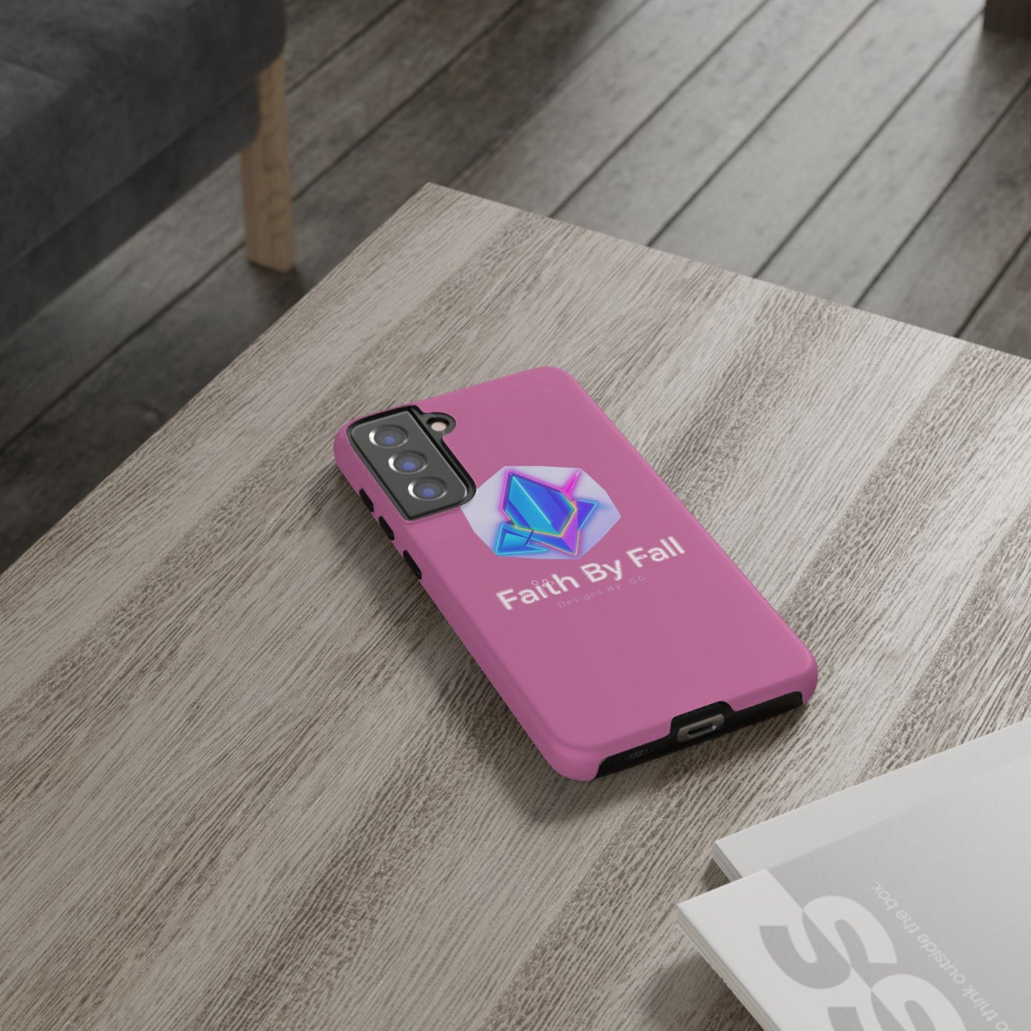 Vibrant Phone Case with Motivational Design - Faith By Fall, Colorful Phone Cover, Customizable Mobile Accessory, Unique Gift Idea, [...]