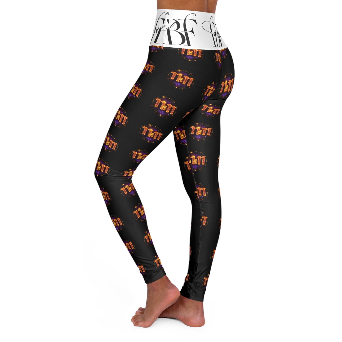High Waisted Yoga Leggings with Bold Print, Fitness Wear, Active Leggings, Yoga Fashion, Stylish Workout Gear, Gift for Yogis, [...]