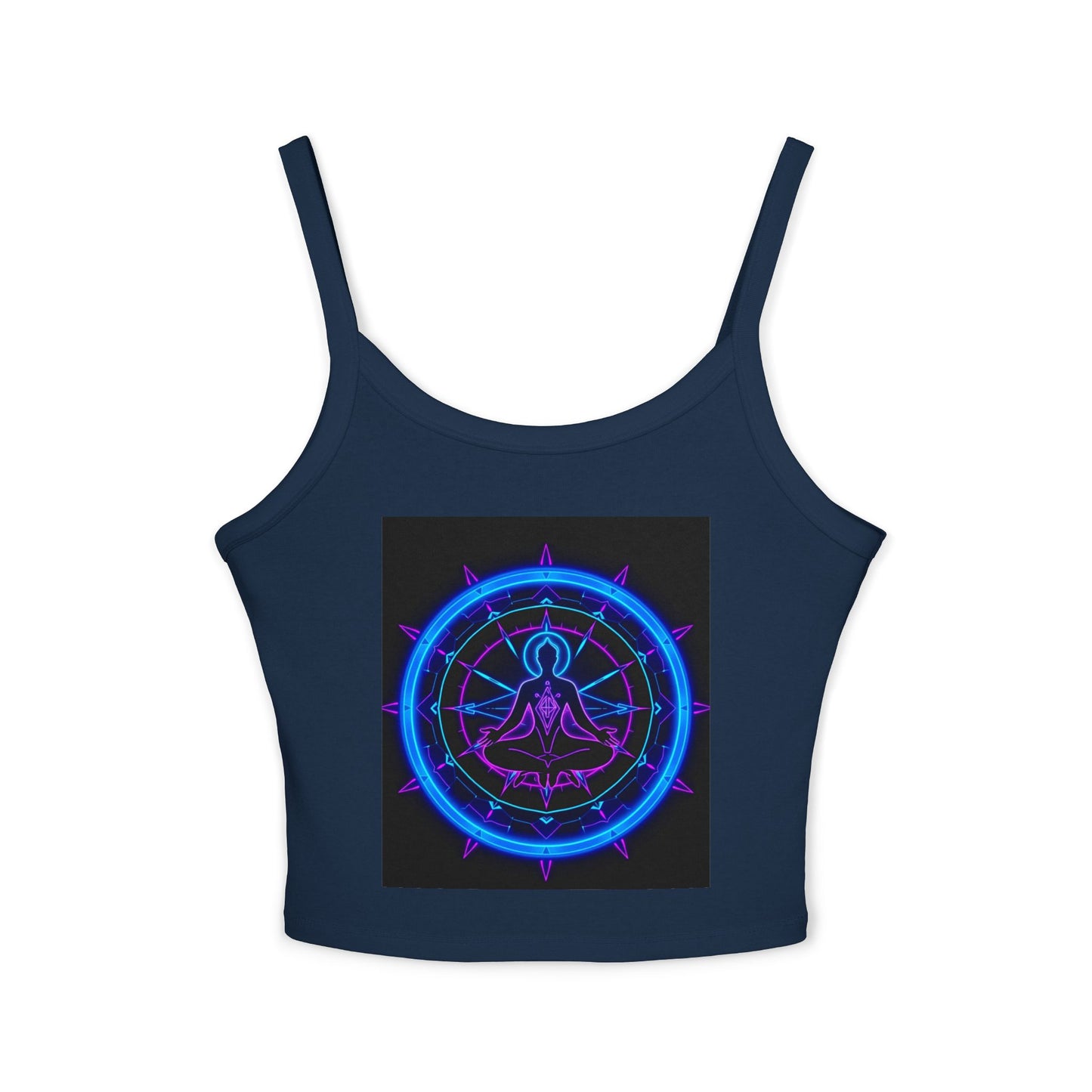 Neon Vibe Women's Spaghetti Strap Tank Top, Casual Summer Top, Festival Apparel, Trendy Graphic Tee, Cool Streetwear, Gift for Her