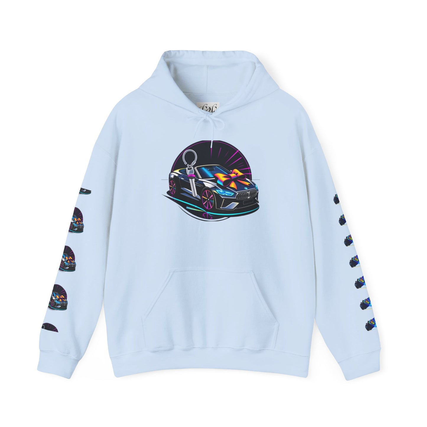 Stylish Unisex Heavy Blend™ Hoodie with Neon Design - Perfect for Winter Fashion & Casual Outings