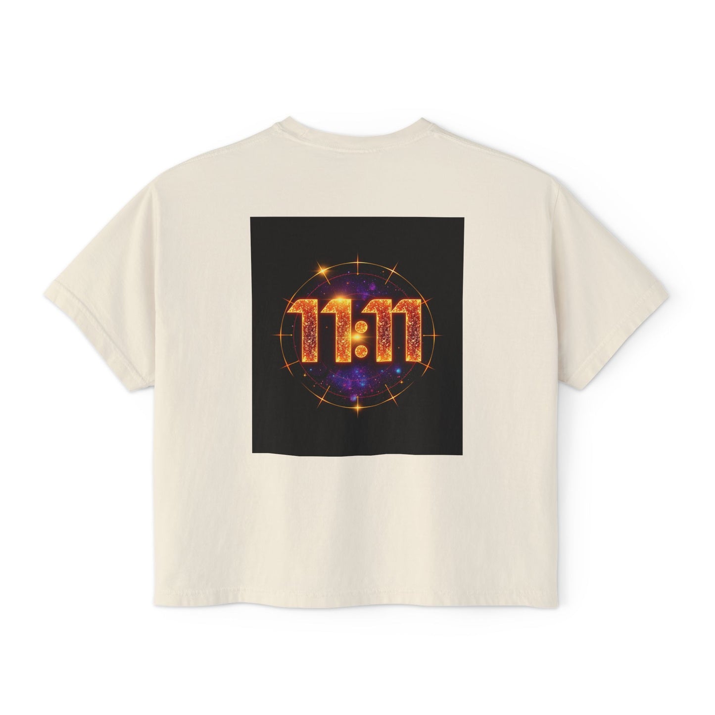 Cosmic 11:11 Women's Boxy Tee - Spiritual Vibes, Astrology Gift, Trendy Summer Tee, Comfortable Everyday Wear