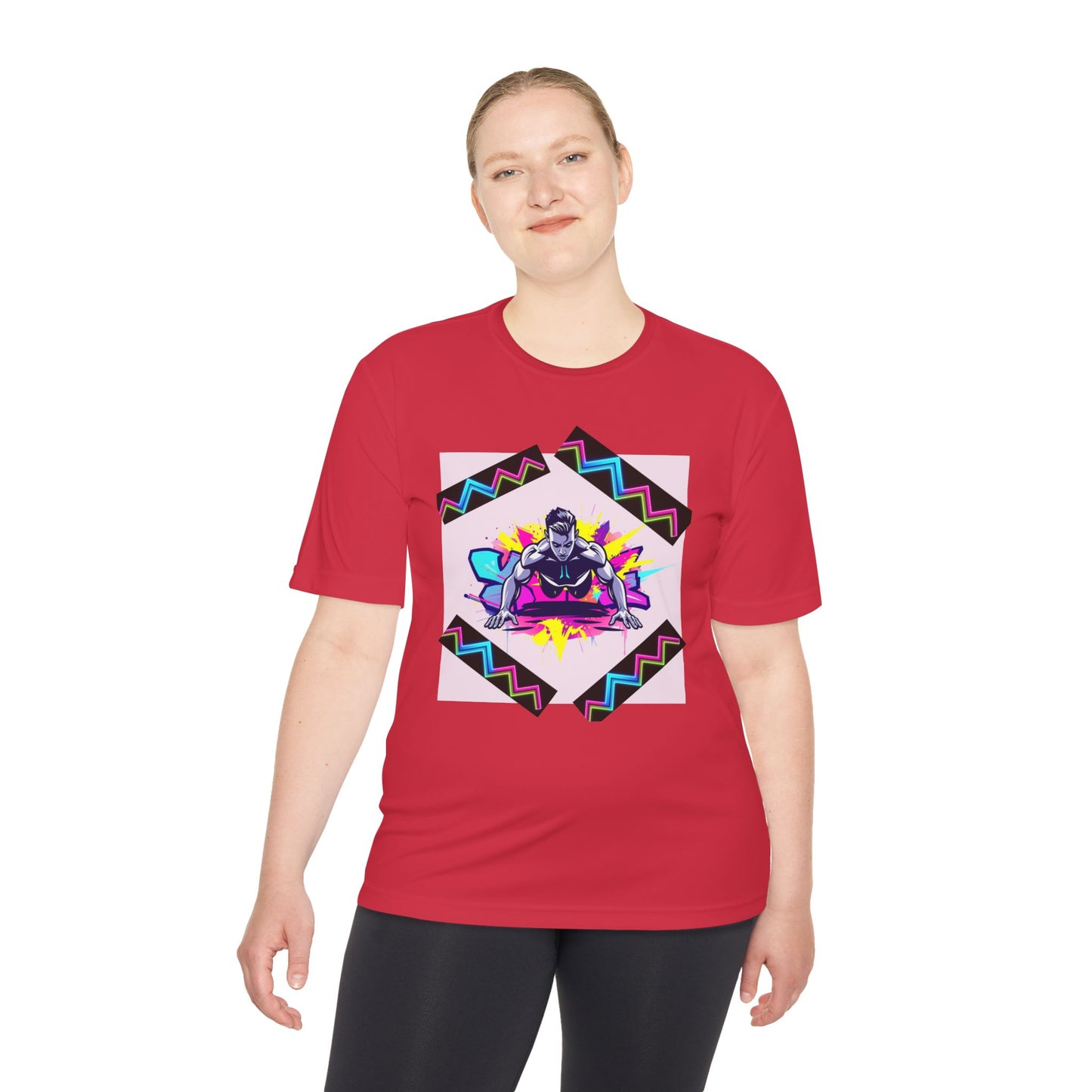 Vibrant Graphic Moisture Wicking Tee for Active Lifestyle