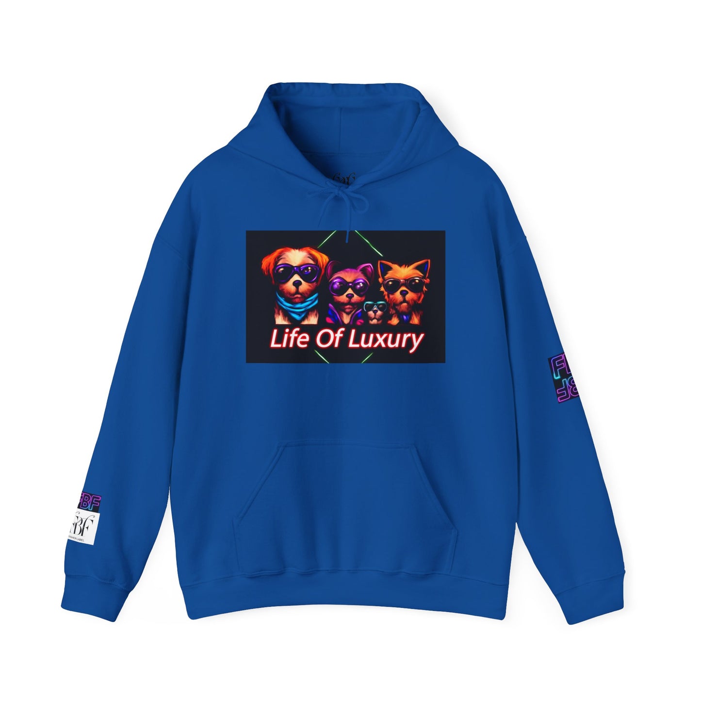 Luxury Life Unisex Hoodie - Cozy Sweatshirt for Pet Lovers, Gift for Birthdays, Everyday Wear, Chill Vibes, FBF Collection