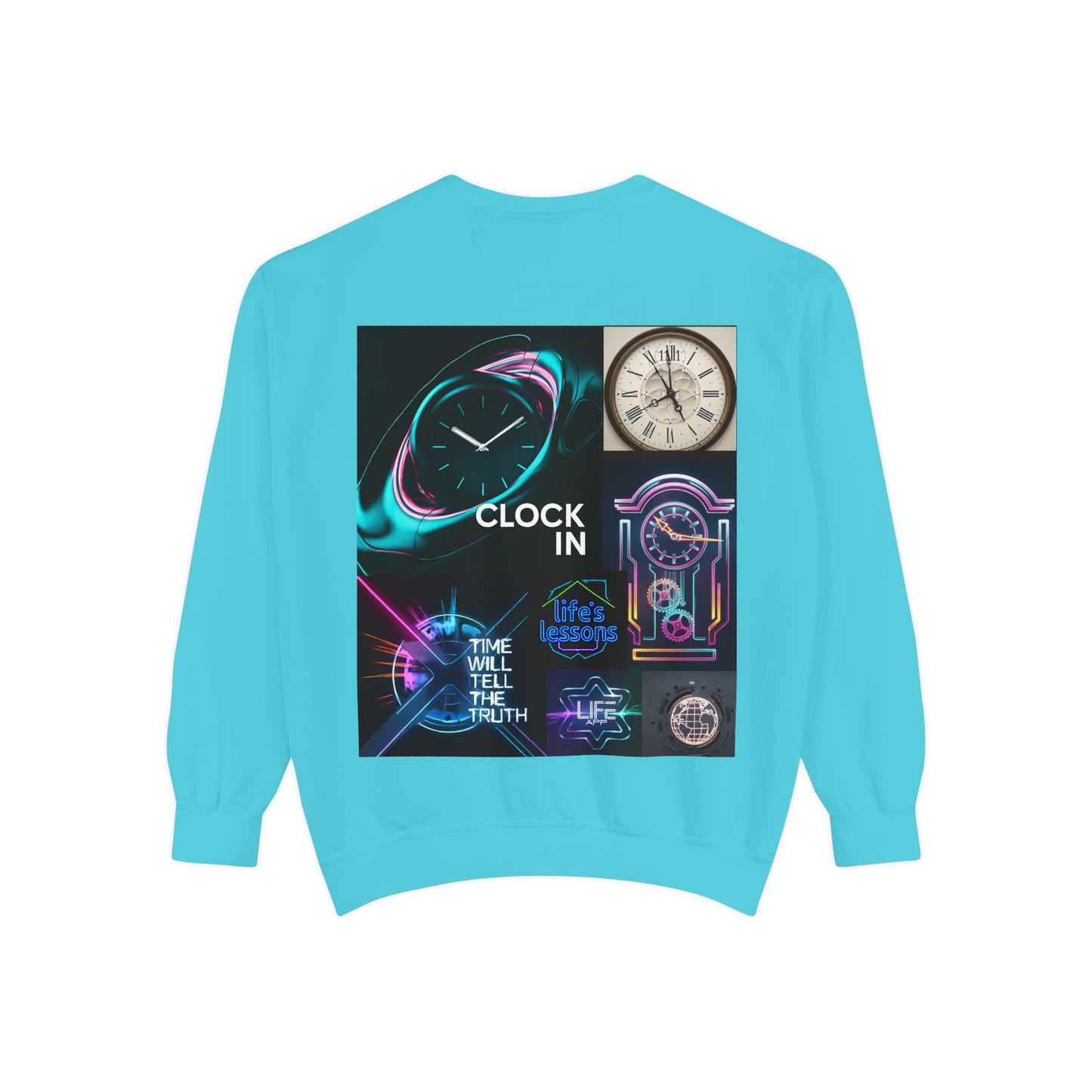 Retro Neon Clock Sweatshirt