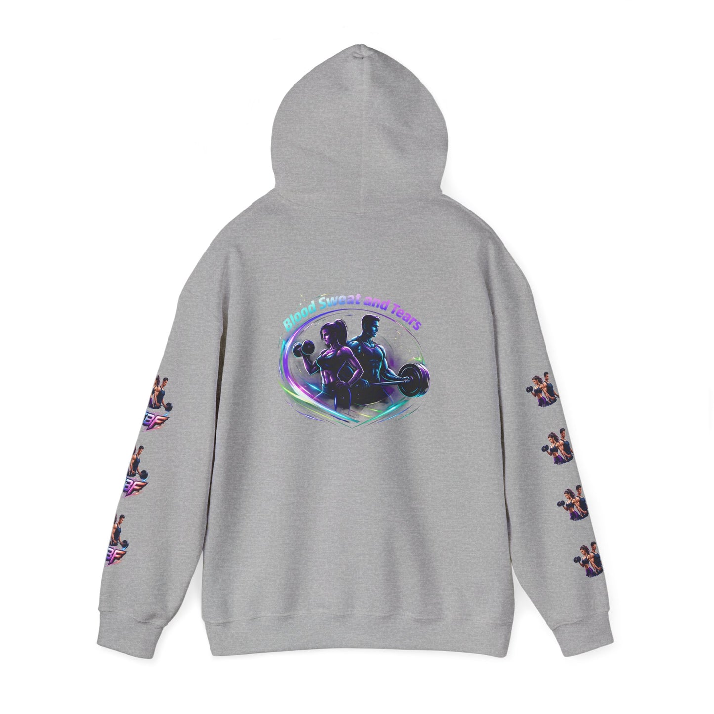 Weightlifting Hoodie — "Blood, Sweat and Tears" Fitness Pullover