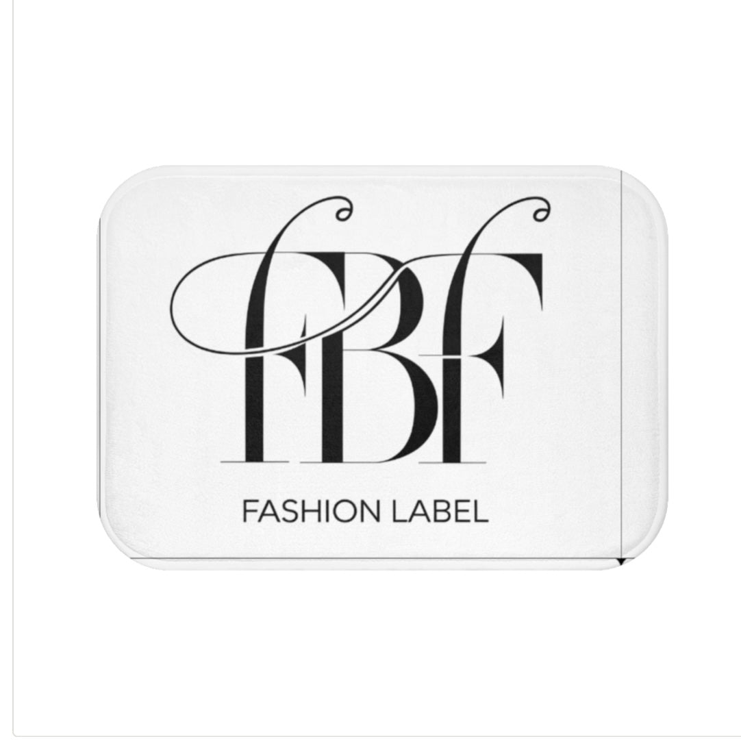 Monogram Bath Mat, Luxury Bathroom Decor, Fashionable Floor Mat, Modern Home Accessory, Stylish Gift for Her