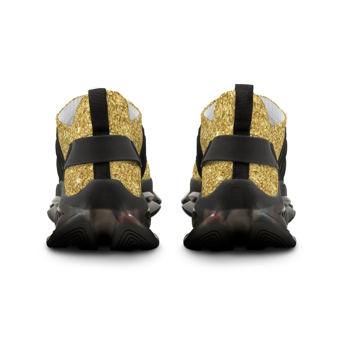 Golden glitter Men's Mesh Sneakers