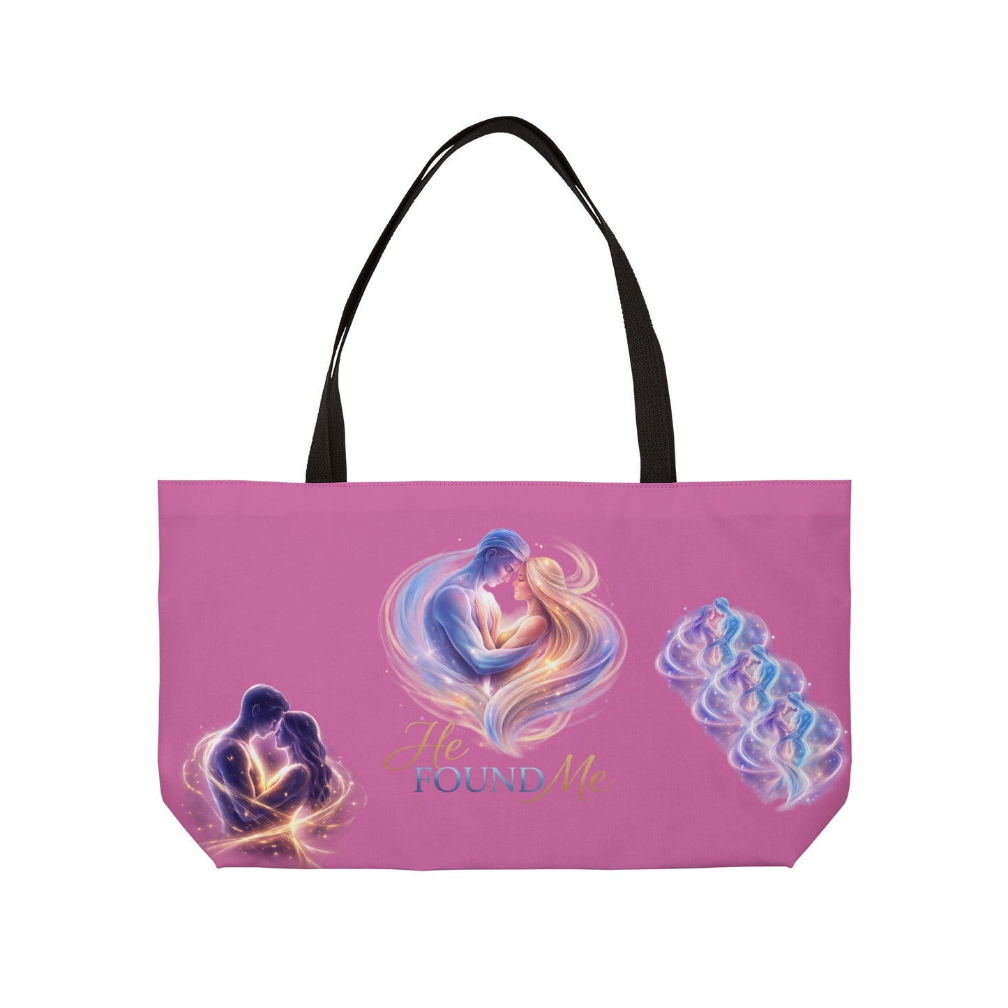 Romantic 'He Found Me' Weekender Tote — Couples Love Heart Travel Bag
