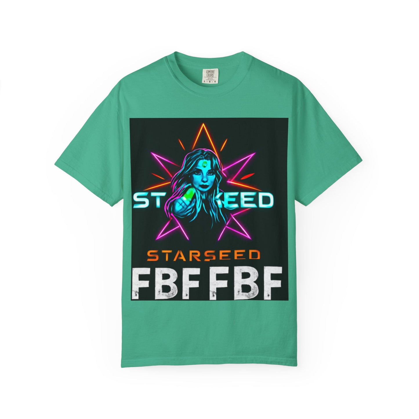 Neon Graphic T-Shirt - Starseed FBF Tee, Unisex Fashion, Cool Gift, Festival Wear, Retro Style, Casual Streetwear