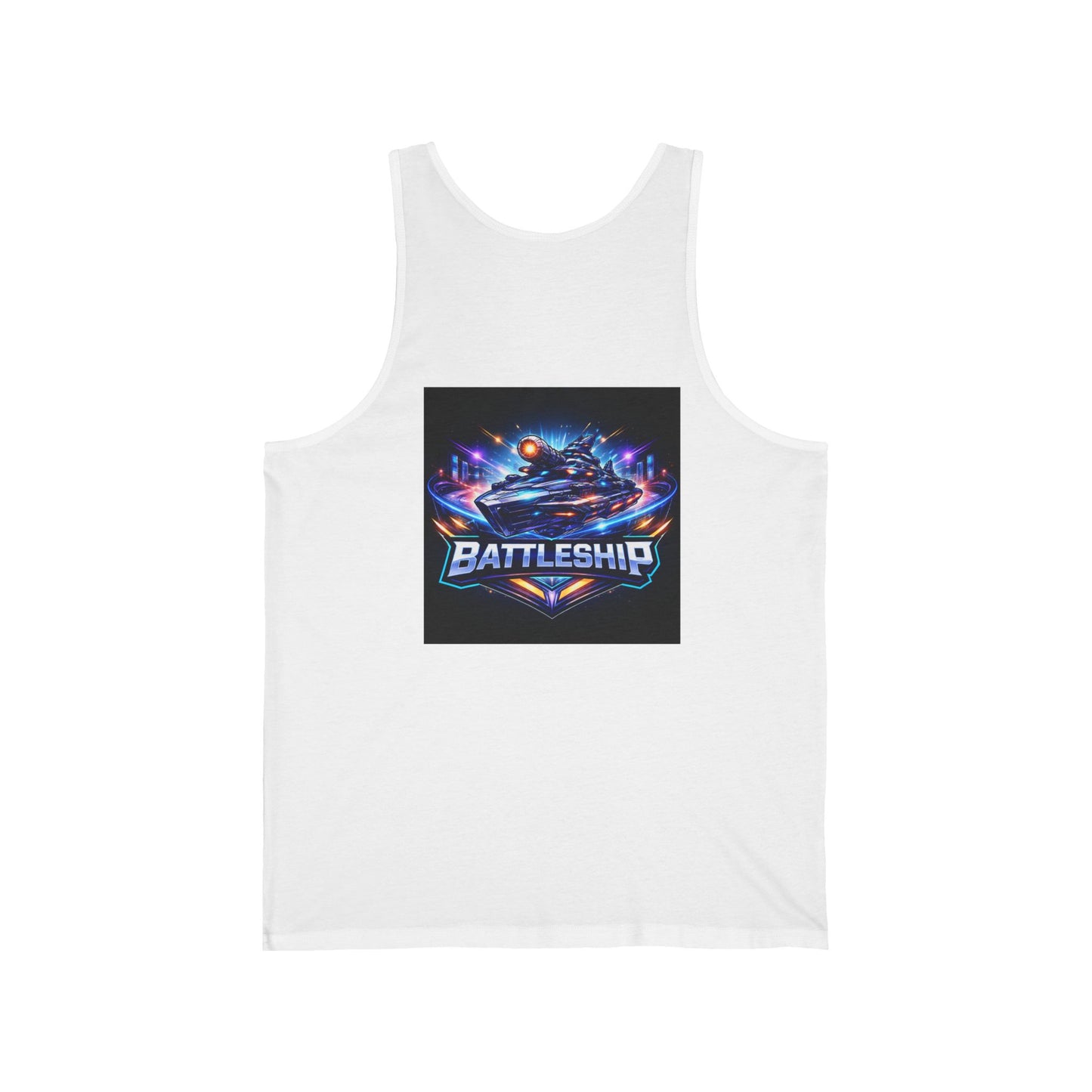 Retro Neon Racing Tank Top — FBF & Battleship Gamer Graphic