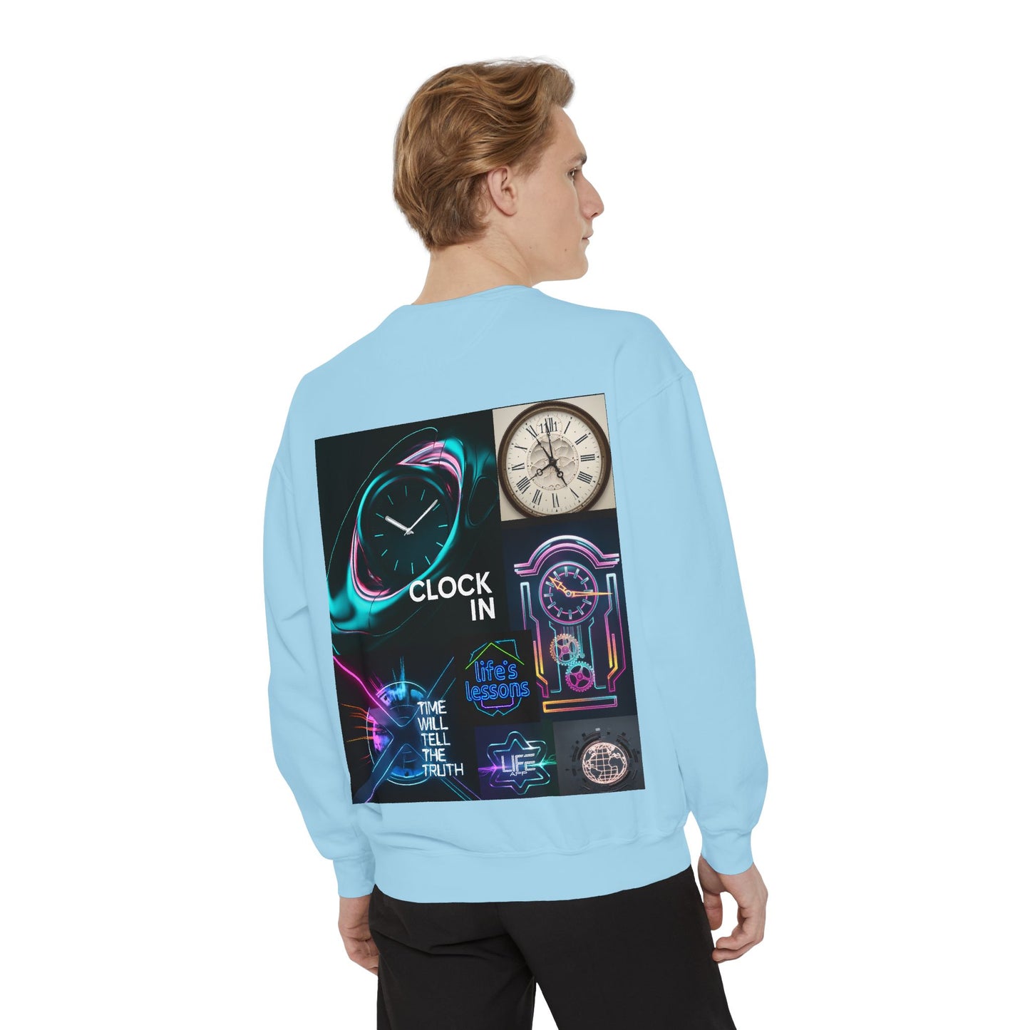 Retro Neon Clock Sweatshirt