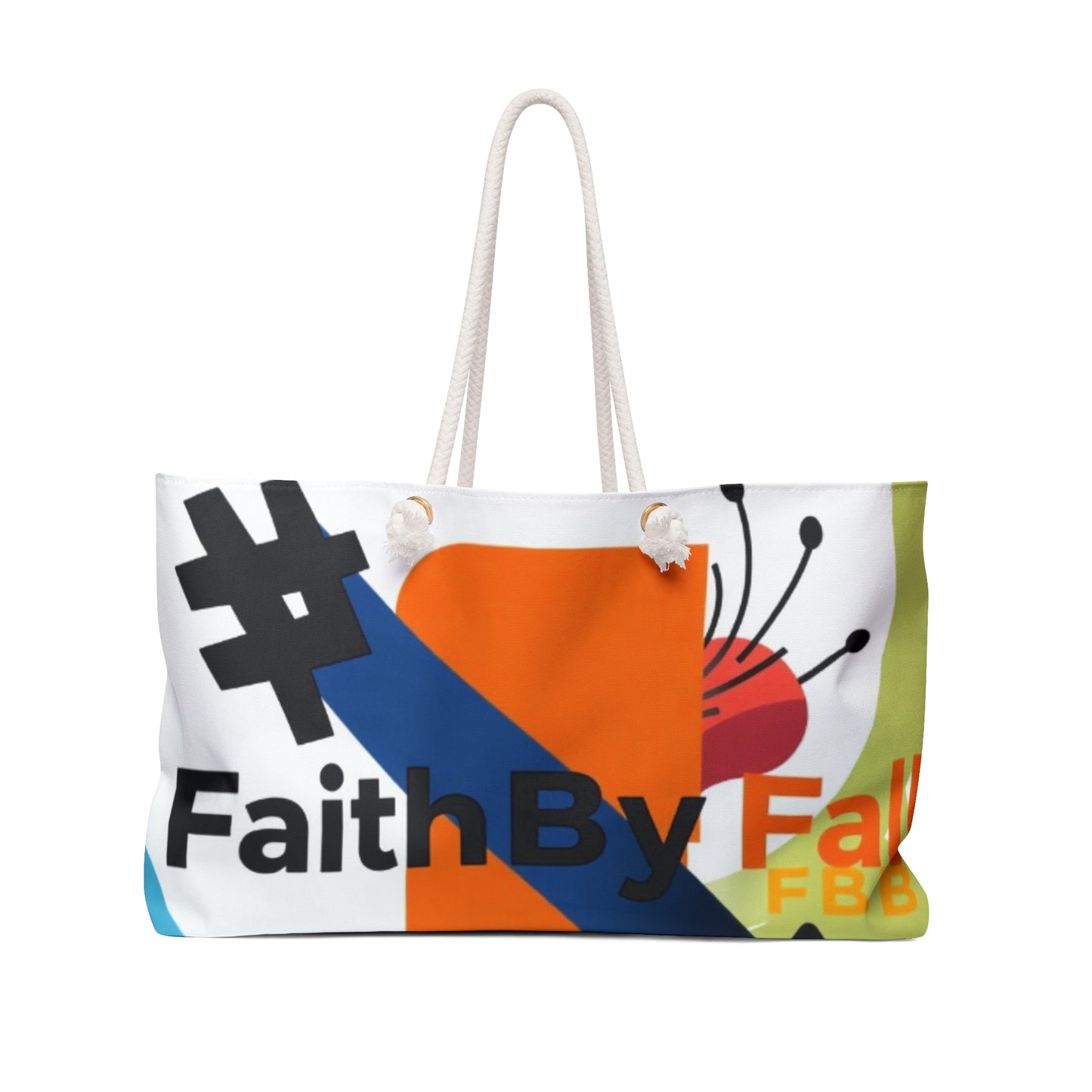 Vibrant Weekender Bag for Travel, Gym, or Beach | FaithByFall Design | Perfect for Vacations, Gifts, and Retreats