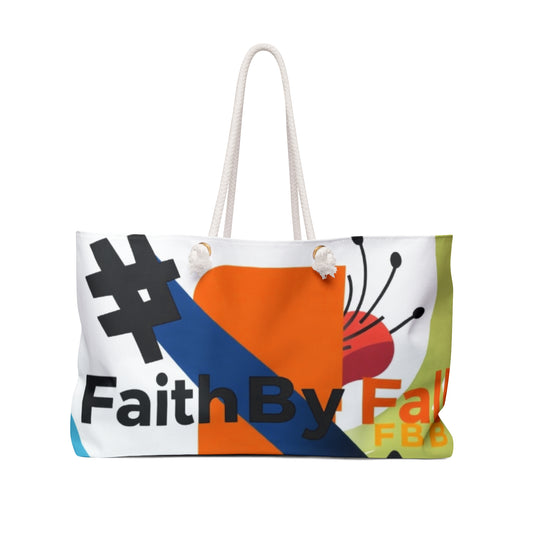Vibrant Weekender Bag for Travel, Gym, or Beach | FaithByFall Design | Perfect for Vacations, Gifts, and Retreats