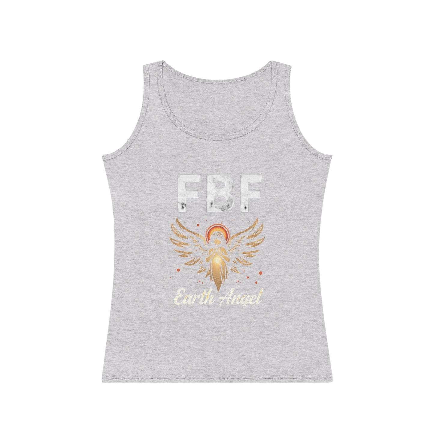 Women's Inspirational Tank Top - Angel Design, Casual Summer Wear, Motivational Gift, Birthday Gift, Spiritual Apparel