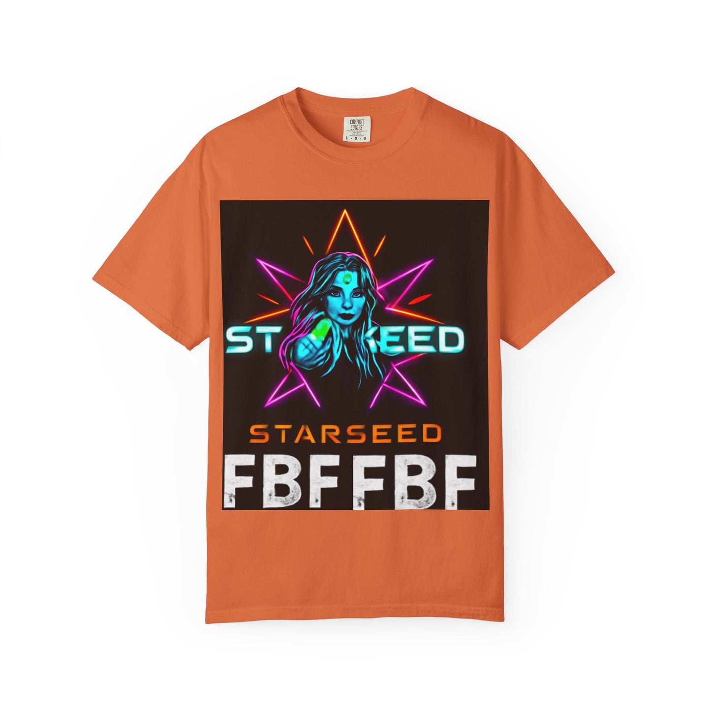 Neon Graphic T-Shirt - Starseed FBF Tee, Unisex Fashion, Cool Gift, Festival Wear, Retro Style, Casual Streetwear