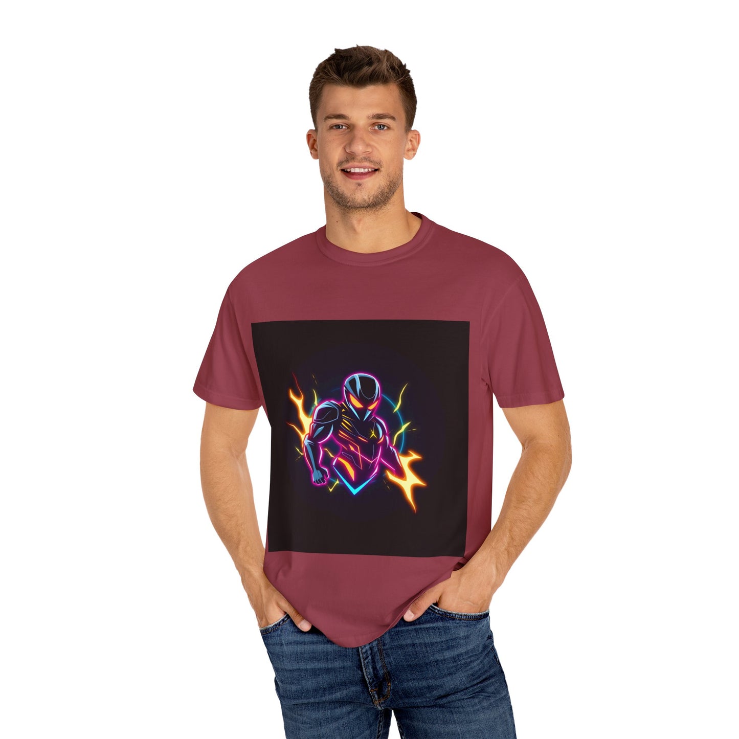 Vibrant Unisex Graphic T-Shirt, Cosmic Dreams Tee, Retro Neon Shirt, Stylish Casual Wear, Gift for Gamers & Dreamers