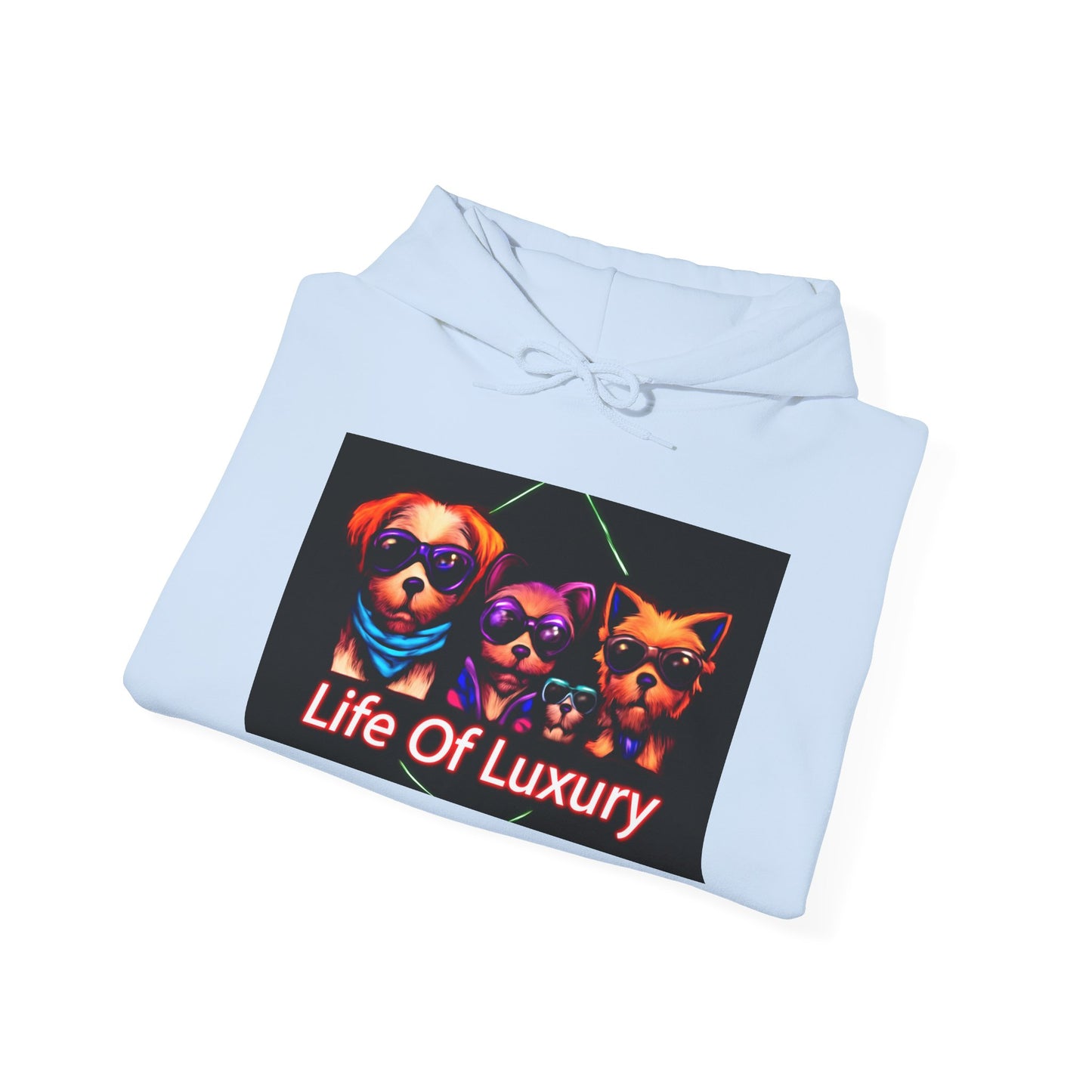 Luxury Life Unisex Hoodie - Cozy Sweatshirt for Pet Lovers, Gift for Birthdays, Everyday Wear, Chill Vibes, FBF Collection