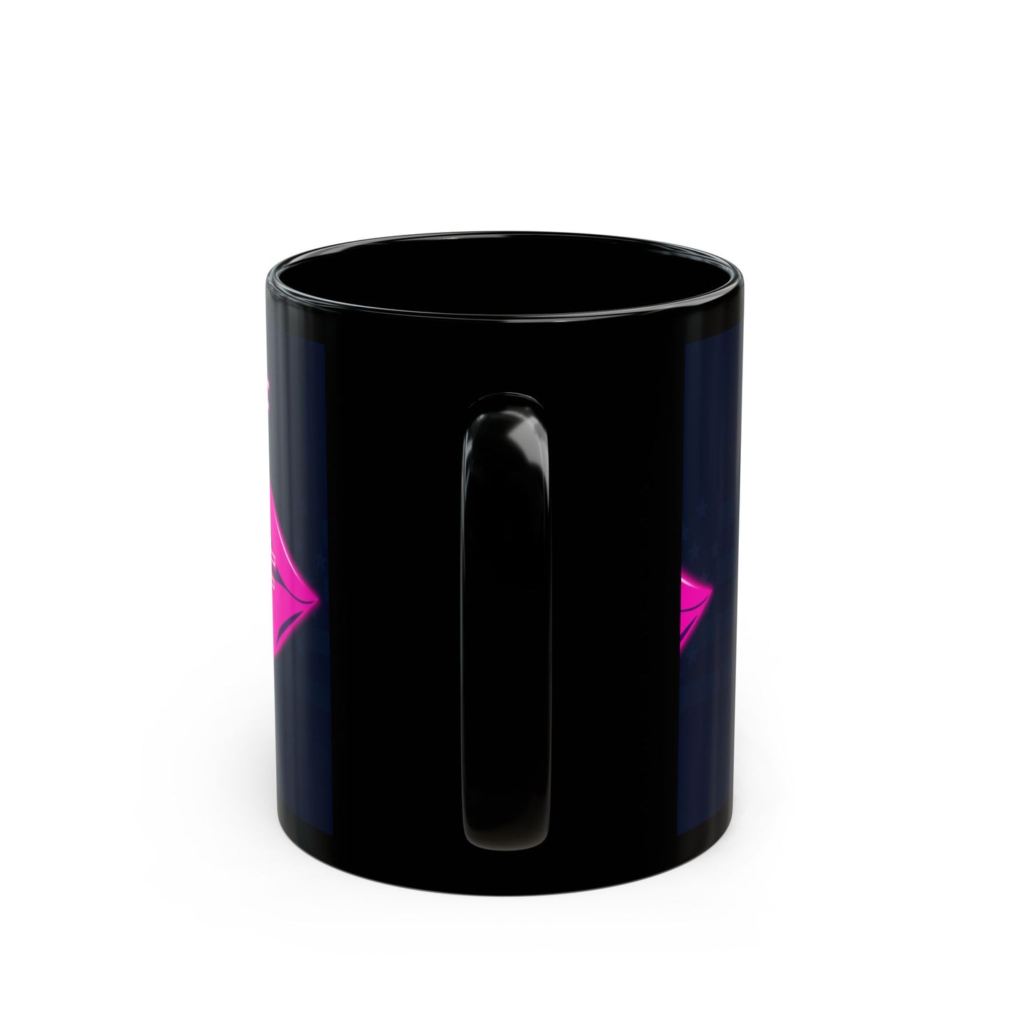 Neon Kiss Coffee Mug, FBF Lips Gift, Fun Black Mug, Sassy Mug for Friends, Custom Coffee Cup, Unique Birthday Gift