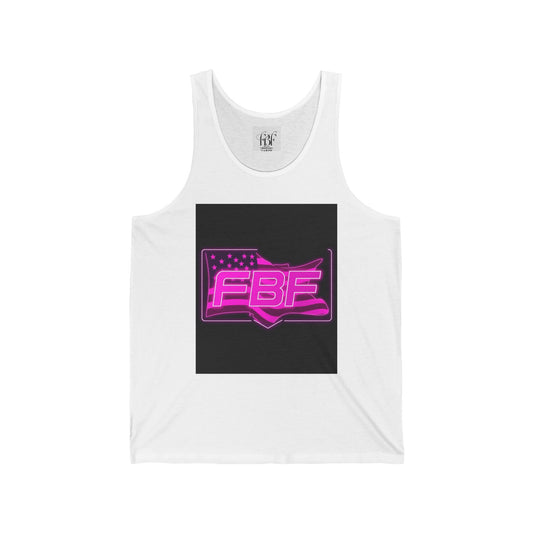 Neon Graphic Unisex Tank, Summer Fashion, Festival Wear, Gift for Her, Patriotic Apparel, Casual Style
