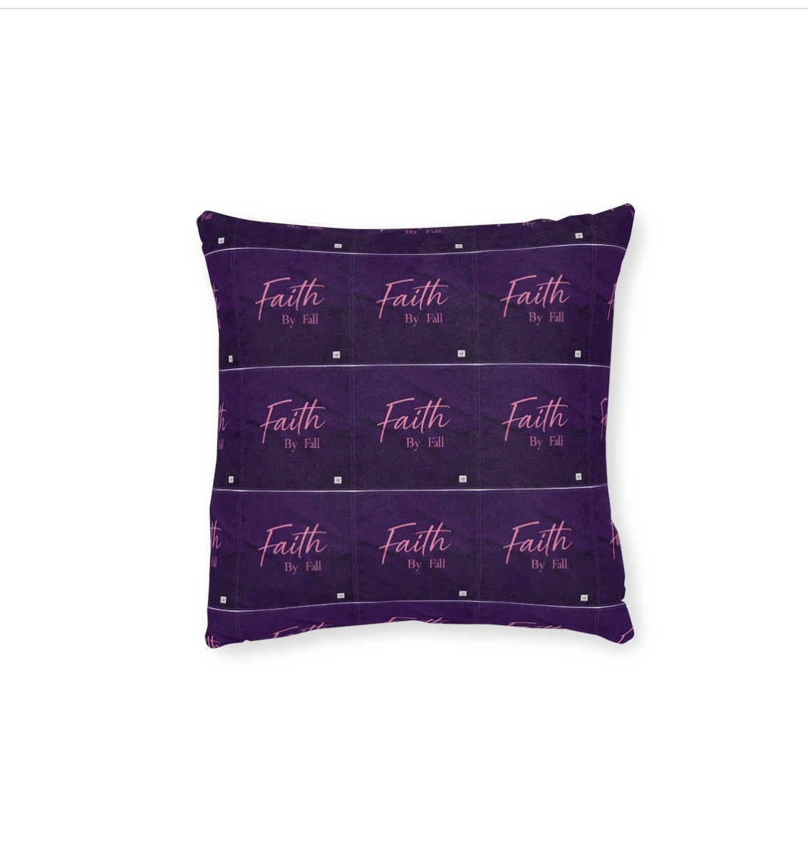 FBF Square Pillow - 'Faith' Design for Cozy Living Spaces