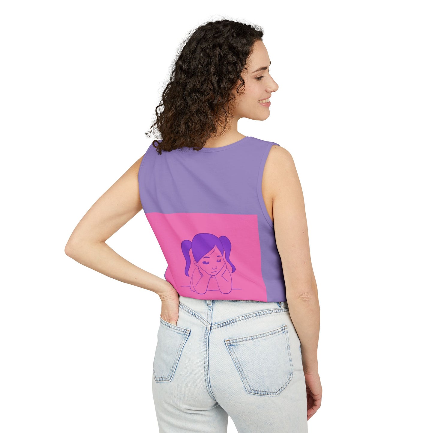 Unisex Graphic Tank Top, Cute Casual Summer Wear, Perfect for Gifts, Self-Love Celebration, Festive & Fun, Daily Comfort