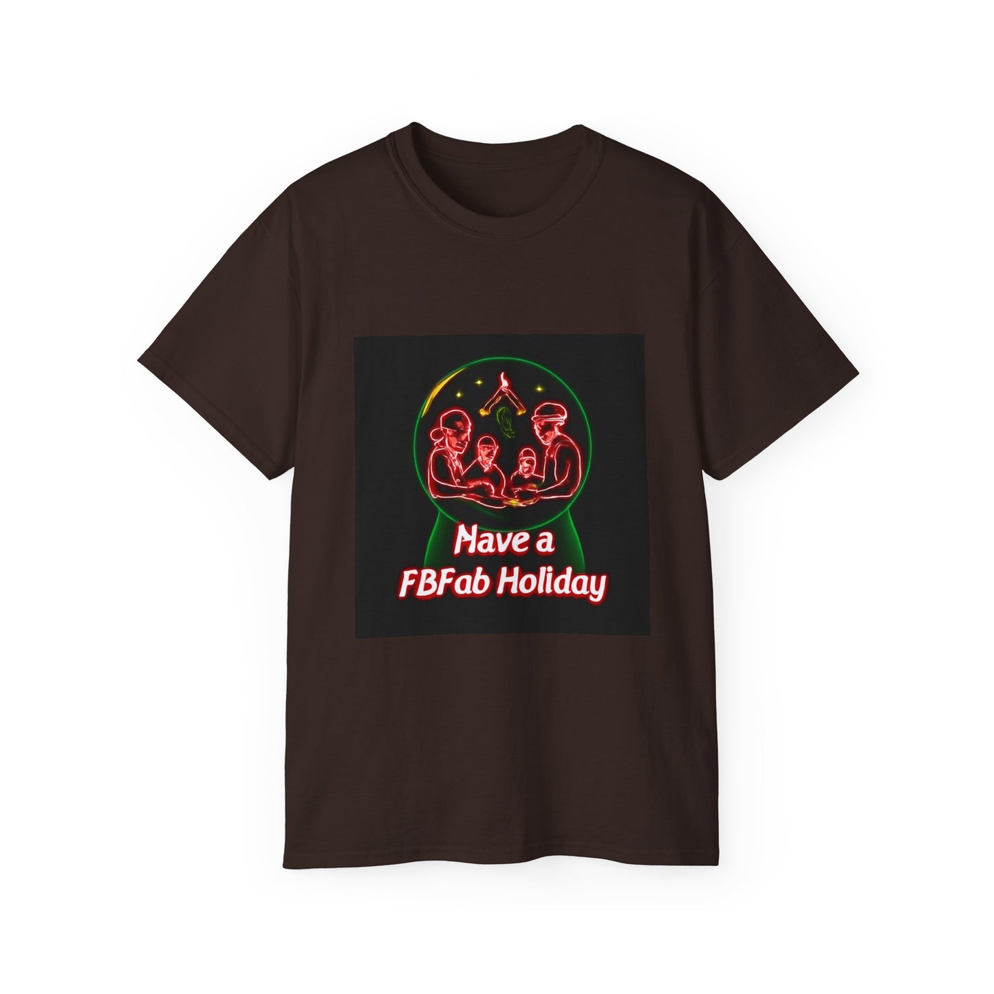 Festive Alien Tee, Unisex Holiday T-Shirt, Graphic Tee for Parties, Fun Gift for Friends, Quirky Style for Casual Wear