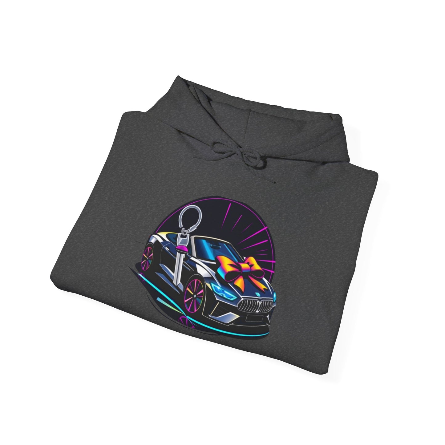 Stylish Unisex Heavy Blend™ Hoodie with Neon Design - Perfect for Winter Fashion & Casual Outings