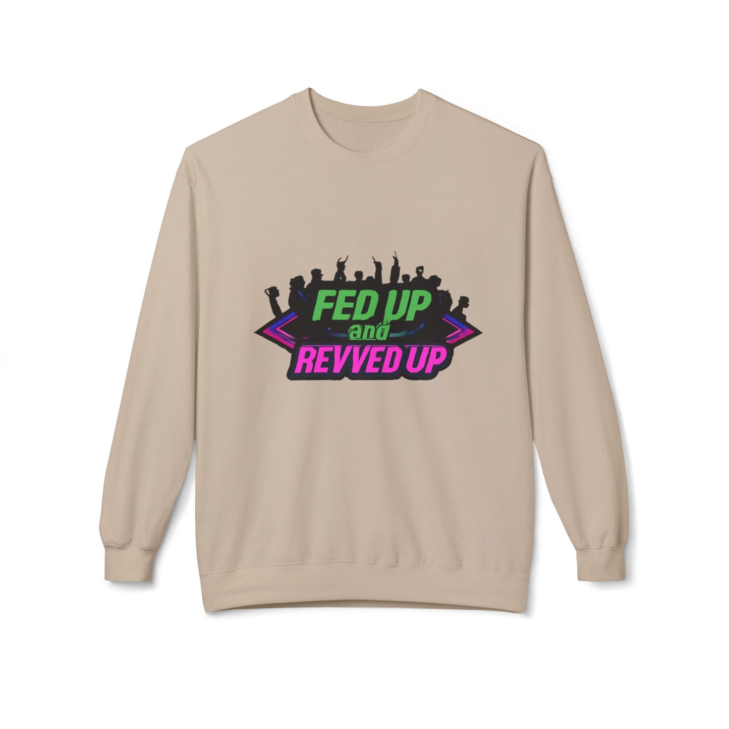 Empowered Message Crewneck Sweatshirt, Unisex Fleece, Activism Sweatshirt, Political Apparel, Comfortable Streetwear