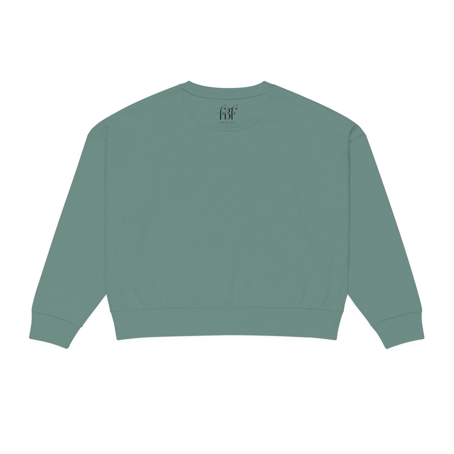 Alma Organic Crewneck Sweatshirt — Neon Retro Mountains Graphic