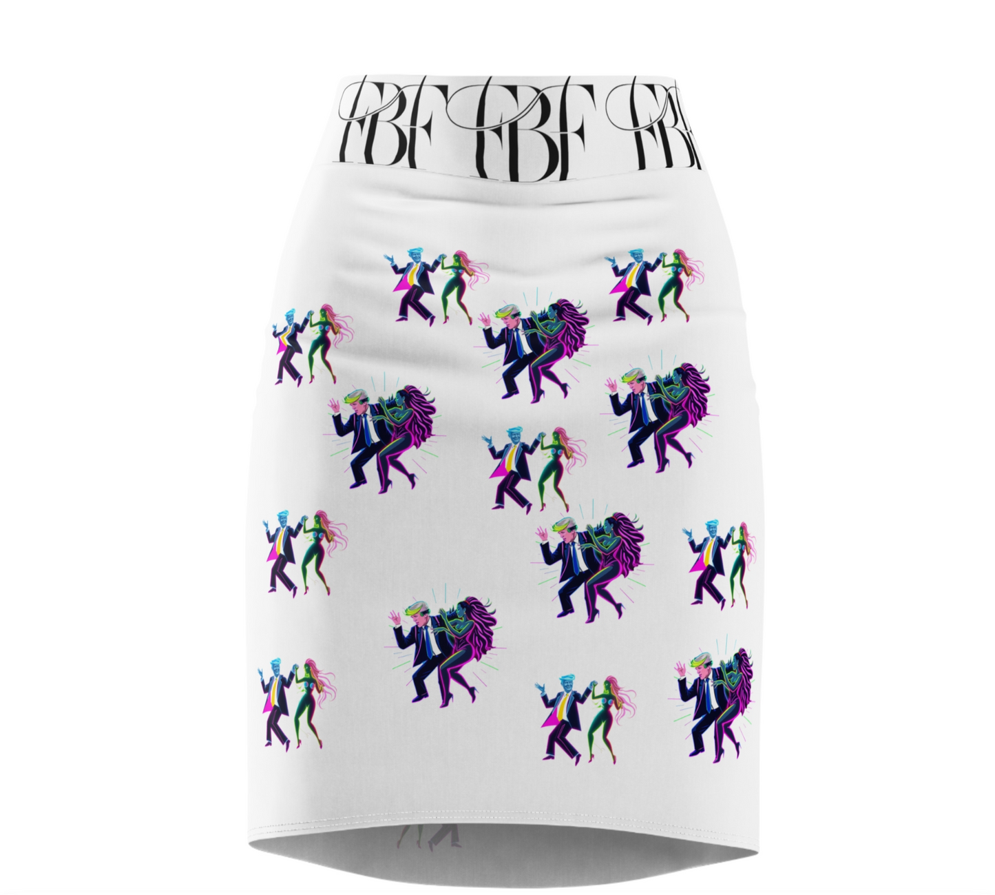 Stylish Dance-Themed Women's Pencil Skirt, Trendy Skirt for Parties, Night Out, Dance Lovers, Gift for Her, Unique Fashion Statement