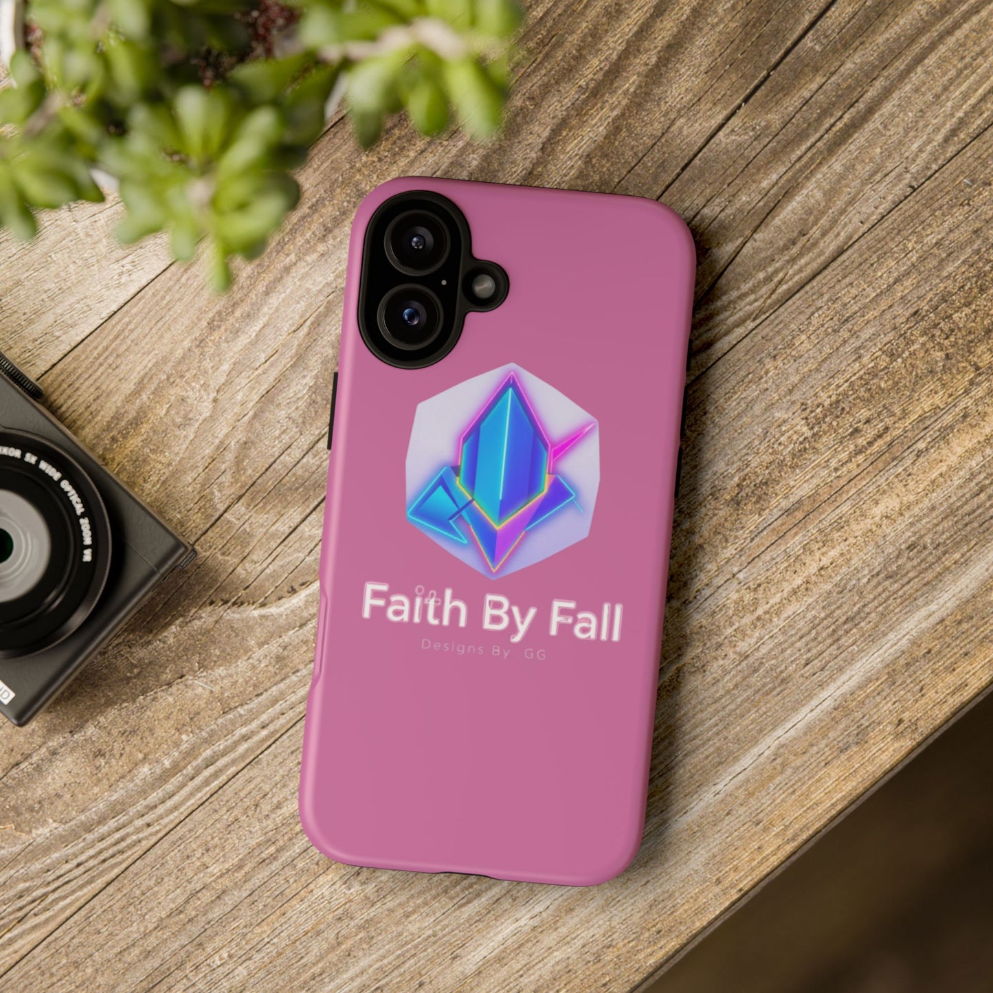 Vibrant Phone Case with Motivational Design - Faith By Fall, Colorful Phone Cover, Customizable Mobile Accessory, Unique Gift Idea, [...]