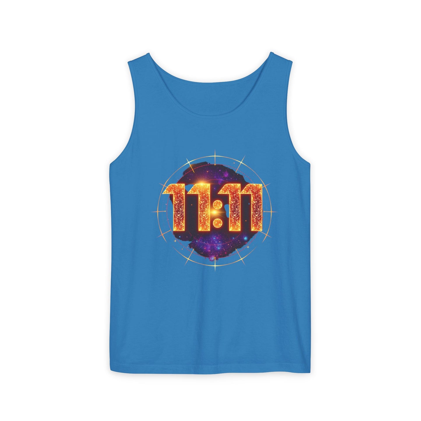 Celestial Glow Tank Top - 11:11 Design, Unisex, Festival Wear, Summer Style, Spiritual Gift, Casual Comfort