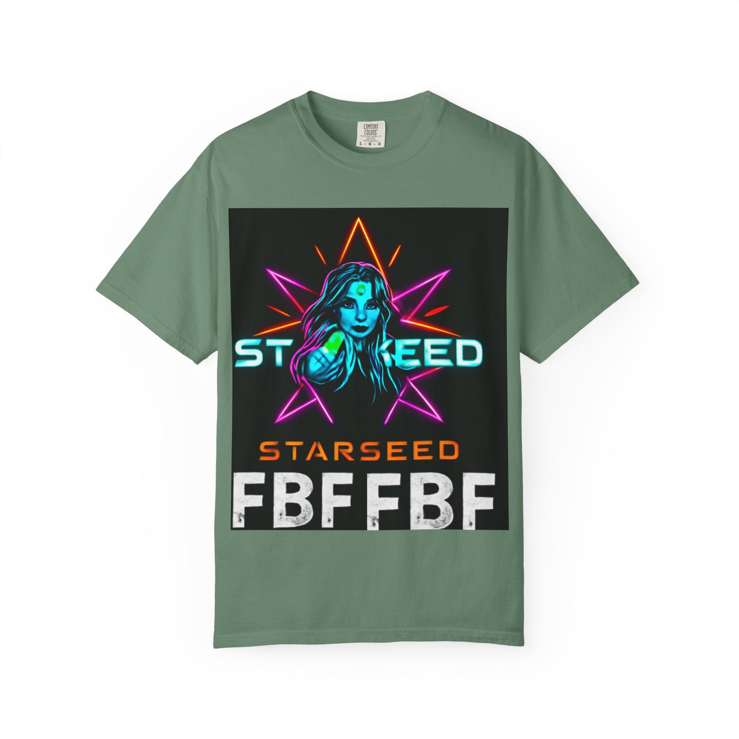 Neon Graphic T-Shirt - Starseed FBF Tee, Unisex Fashion, Cool Gift, Festival Wear, Retro Style, Casual Streetwear