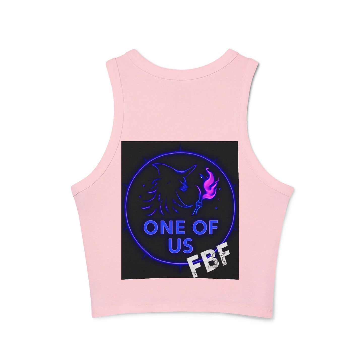 Witchy Racer Tank, Women's Crop Top, Festival Apparel, Halloween Wear, Magical Gifts, Casual Summer Style