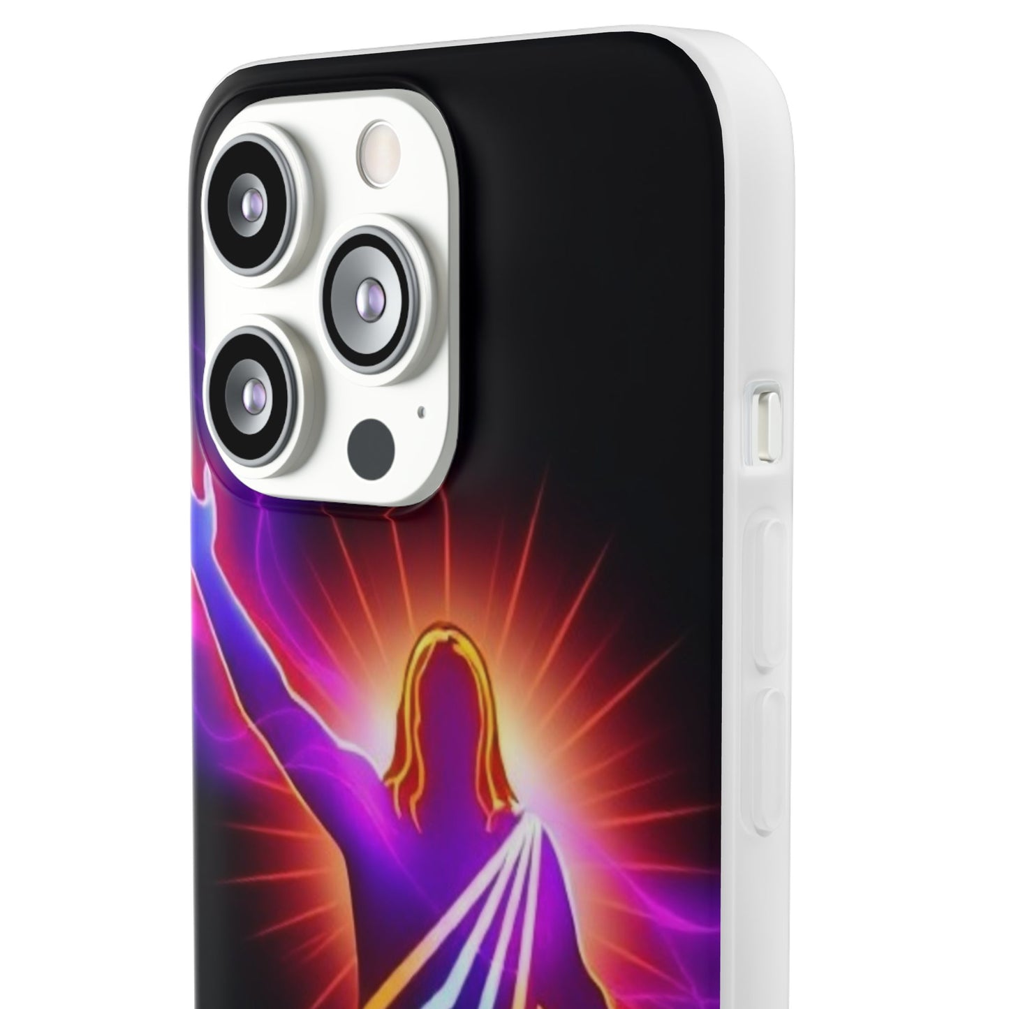 Inspirational Jesus Flexi Case - Colorful Phone Cover for Spiritual Connection