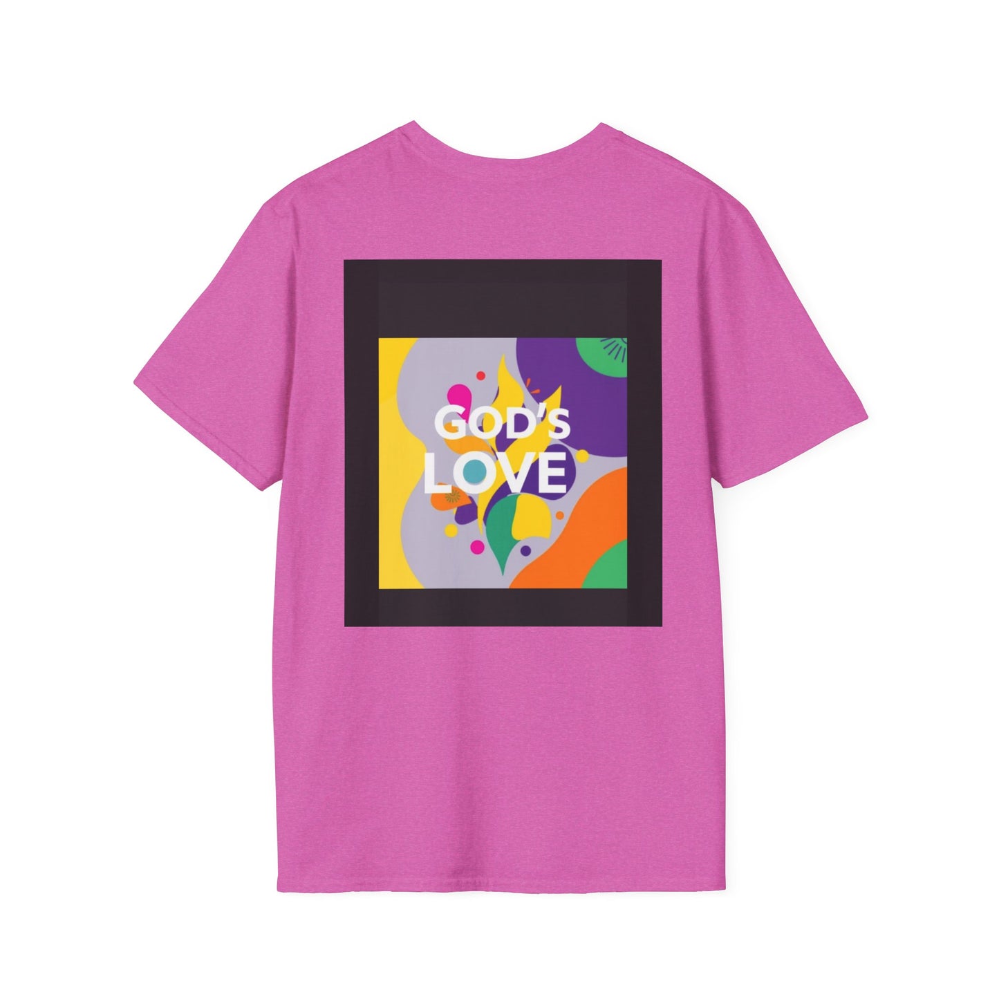 Unisex Softstyle T-Shirt with God's Love Design, Faith Shirt, Inspirational Tee, Christian Apparel, Gift for Believers, Everyday Wear