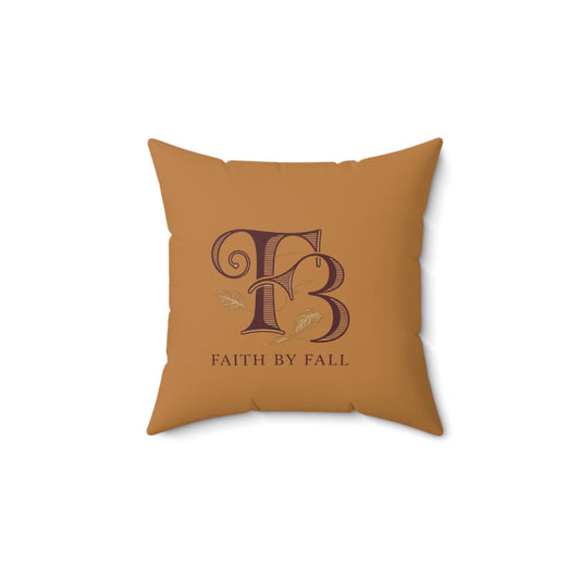 Faith by Fall Decorative Pillow, Cozy Autumn Decor, Seasonal Home Accent, Inspirational Cushion, Farmhouse Style Throw Pillow