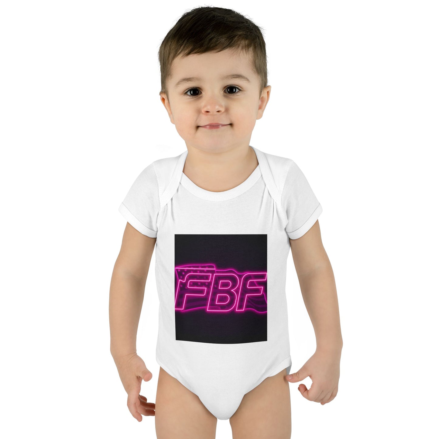 Neon Baby Bodysuit for Trendy Infants, Cool Graphic Onesie, Unique Baby Gift, Personalized Baby Outfit, Modern Infant Apparel