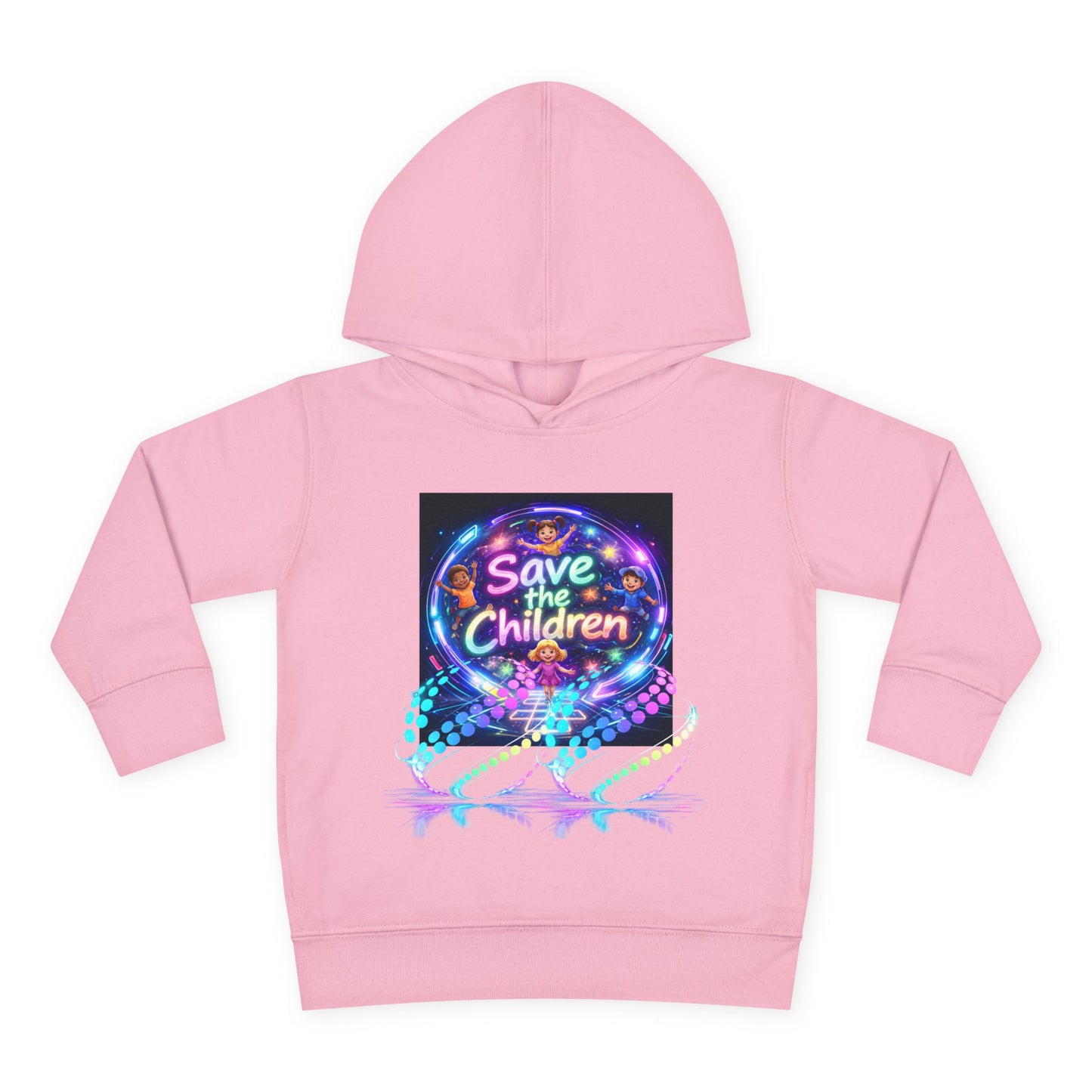 Save the Children Toddler Hoodie — Colorful Neon FBF Charity Pullover