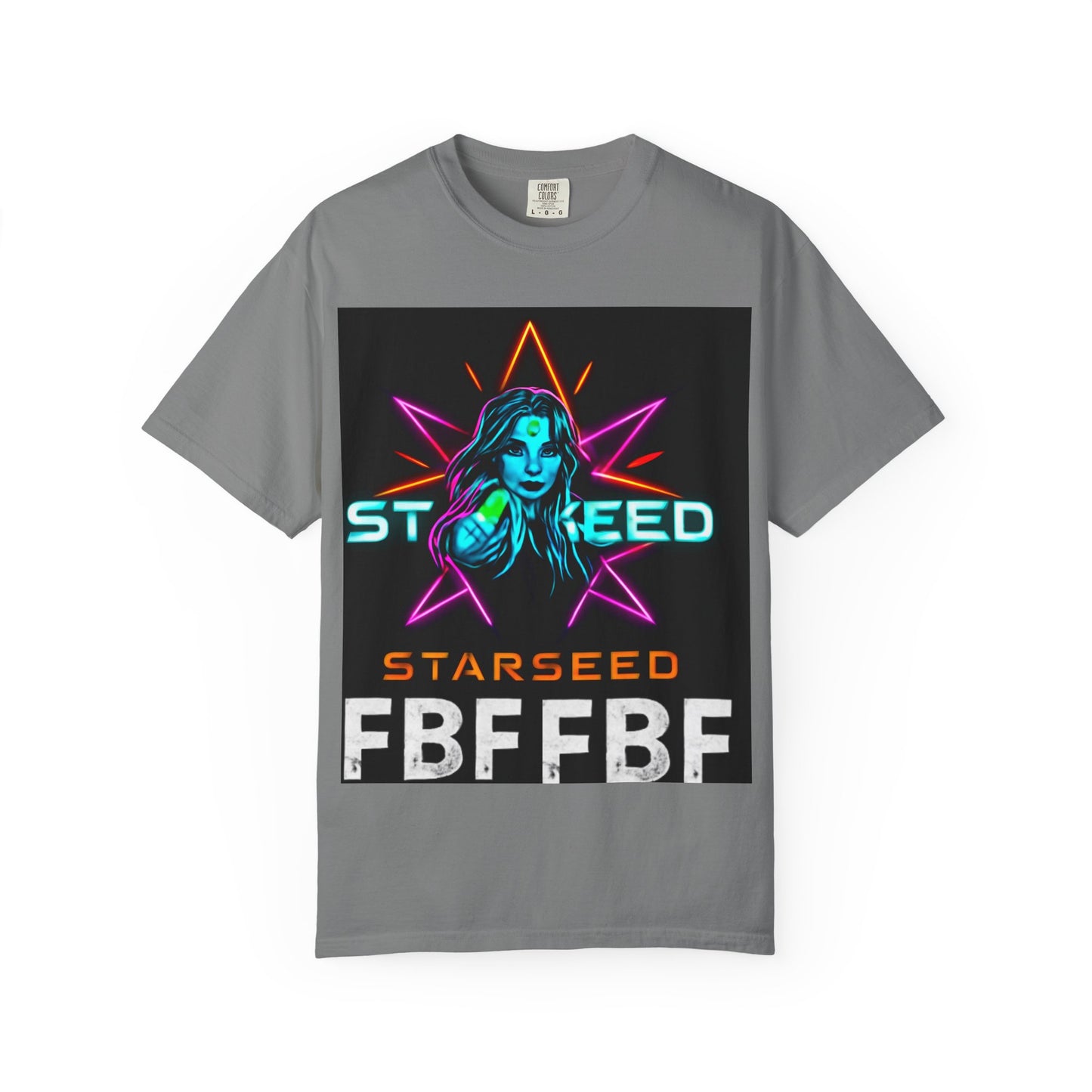 Neon Graphic T-Shirt - Starseed FBF Tee, Unisex Fashion, Cool Gift, Festival Wear, Retro Style, Casual Streetwear