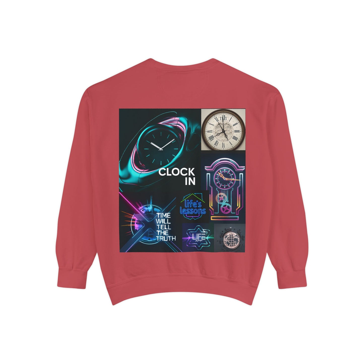Retro Neon Clock Sweatshirt